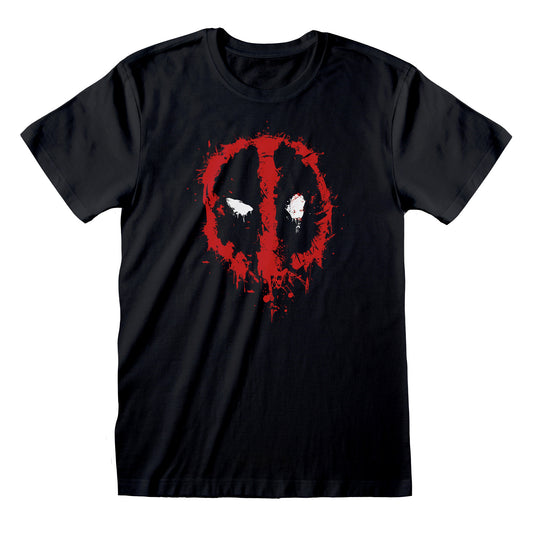 Marvel Comics Deadpool Splatter Face T-Shirt