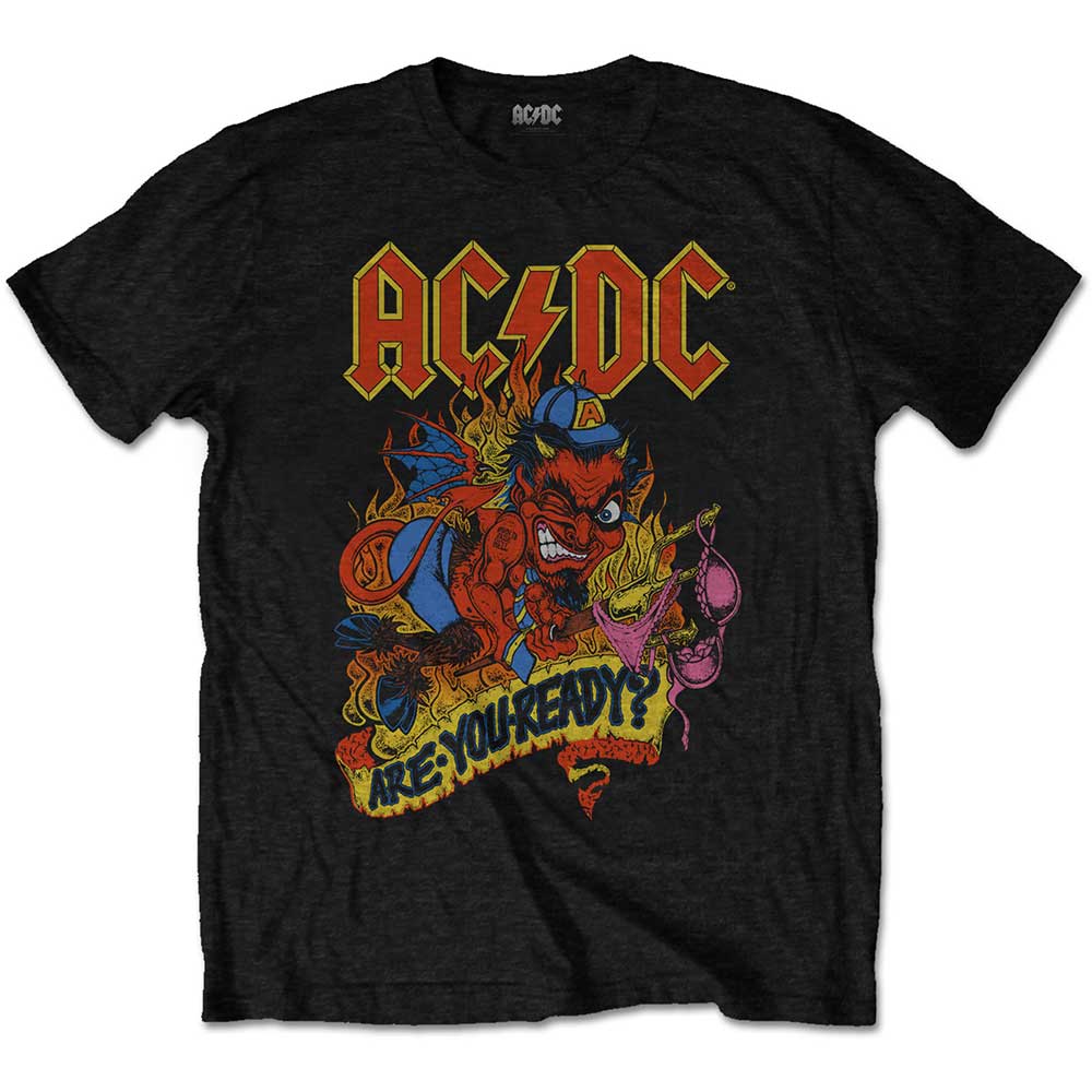 ACDC t shirt with devil on front