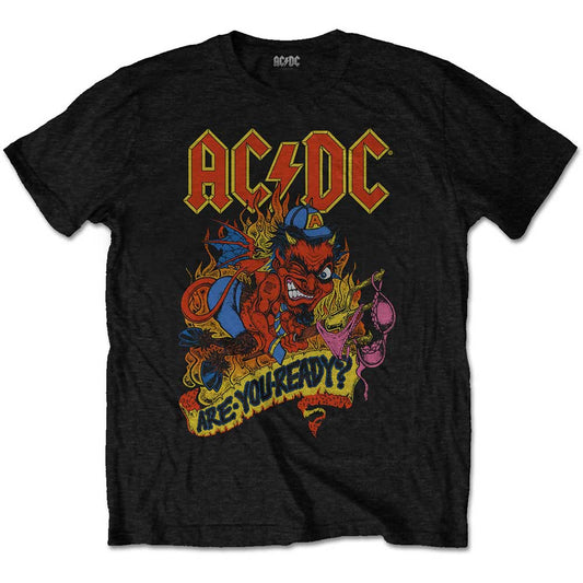 ACDC t shirt with devil on front