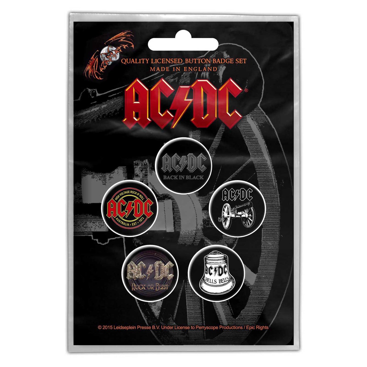 AC/DC For Those About To Rock Button Badge Pack