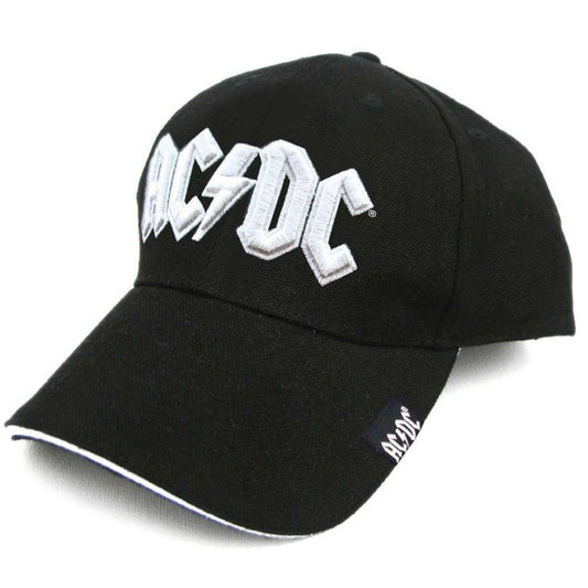 AC/DC White Logo Baseball Cap