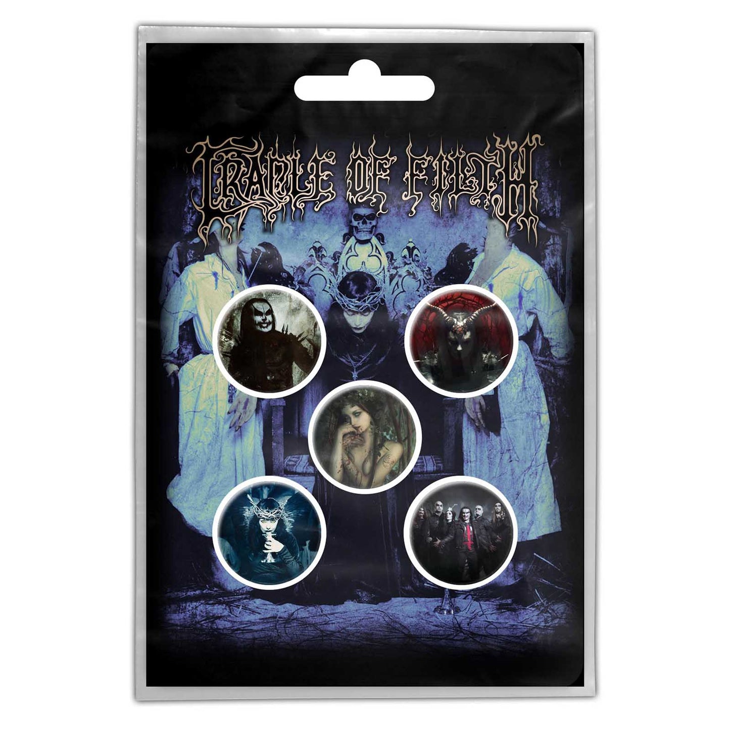 Cradle Of Filth Cryptoriana Button Badge Pack