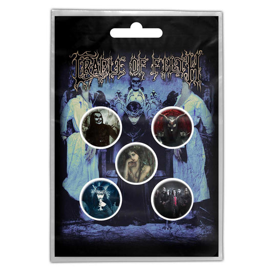 Cradle Of Filth Cryptoriana Button Badge Pack