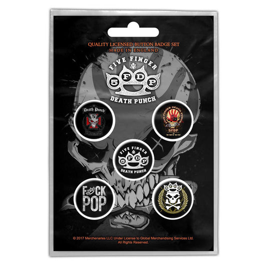 Five Finger Death Punch Button Badge Pack