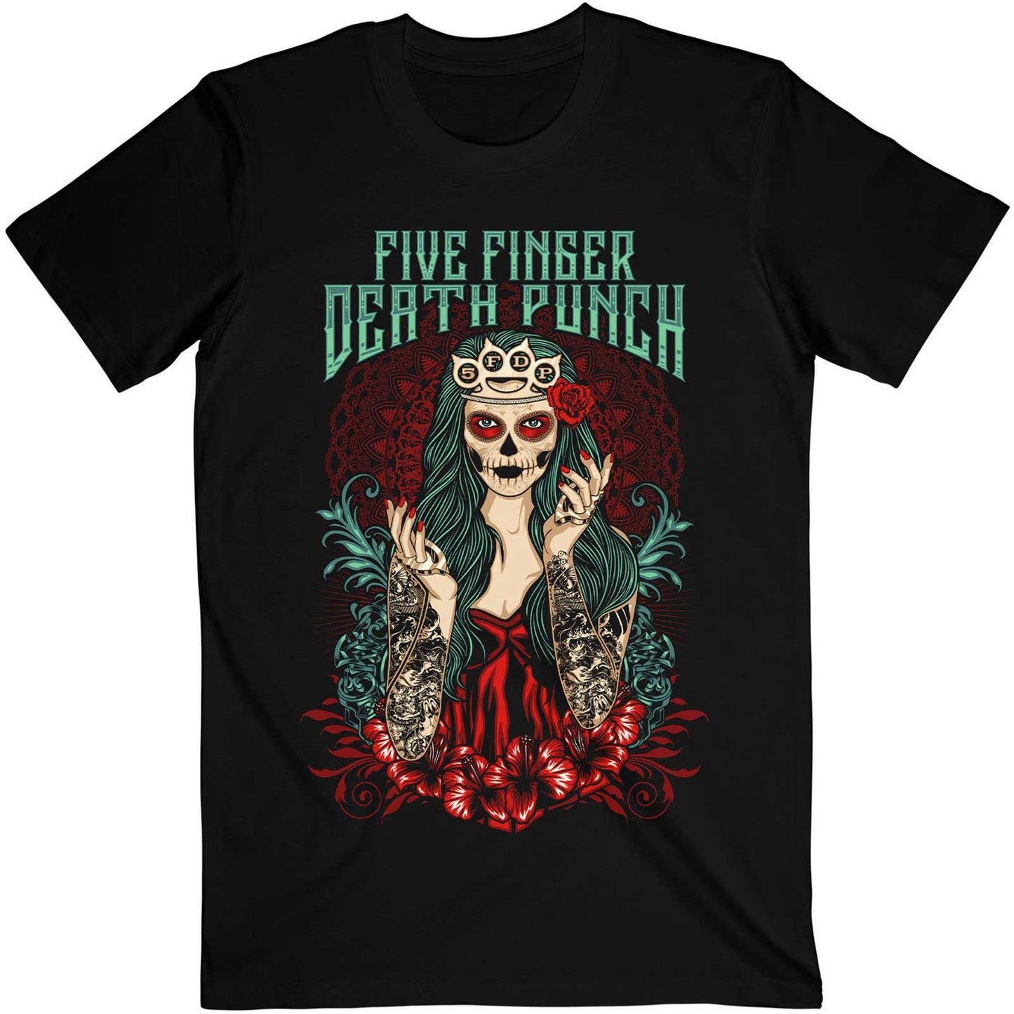 Five Finger Death Punch Lady Muerta T-Shirt