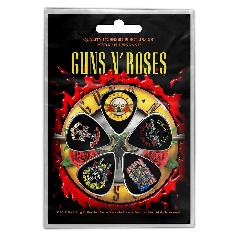 Guns N' Roses Bullet Logo Plectrum Pack