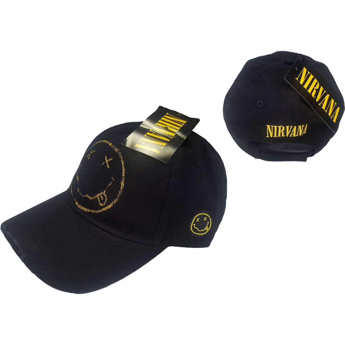 Nirvana Happy Face (Distressed) Baseball Cap