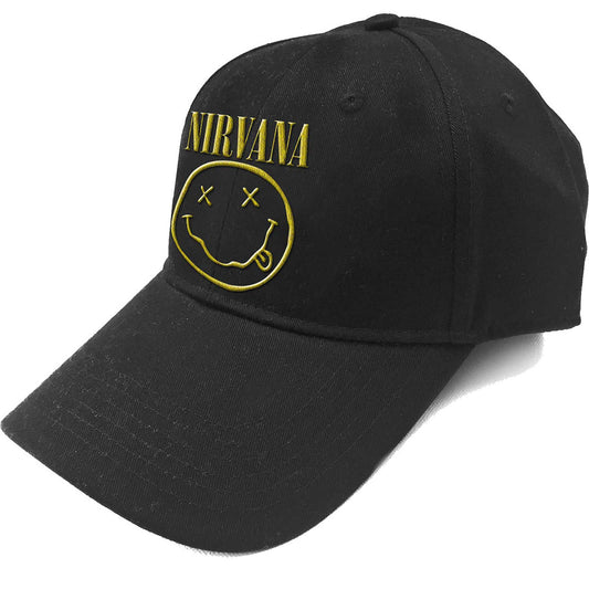 Nirvana Logo & Happy Face Baseball Cap