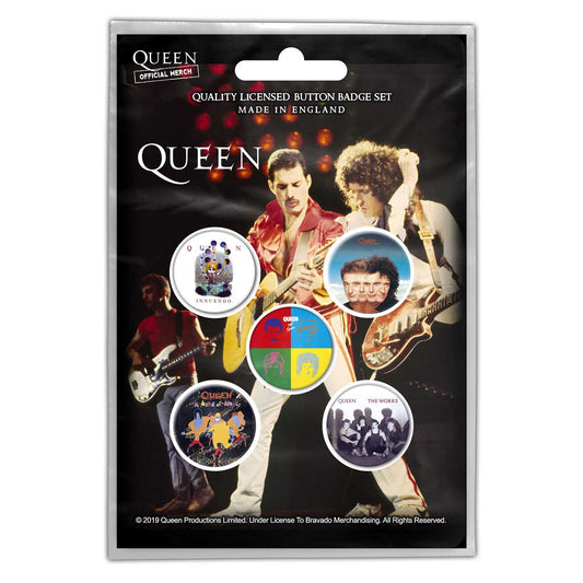 Queen Later Albums Button Badge Pack