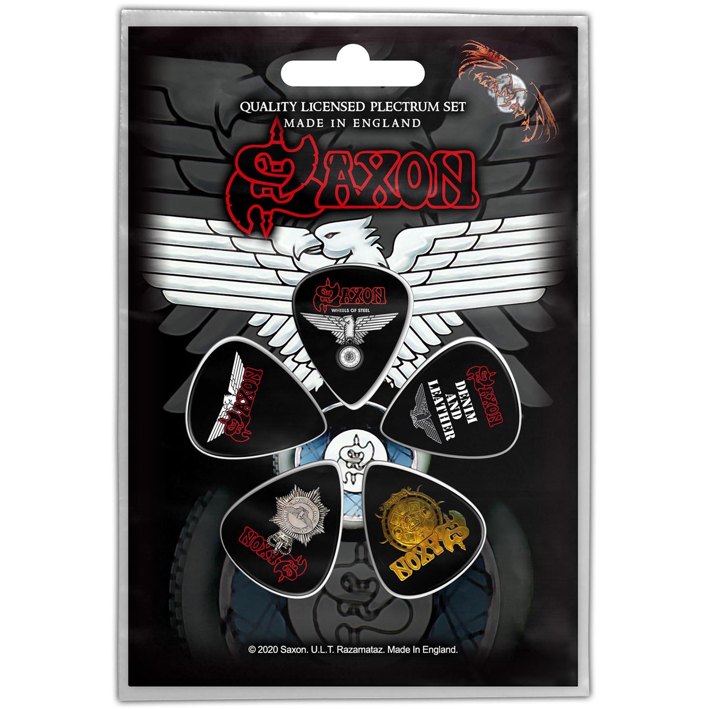 Saxon Wheels Of Steel Plectrum Pack