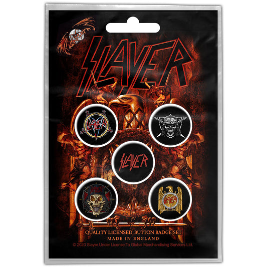 Slayer Eagle Button Badge Pack