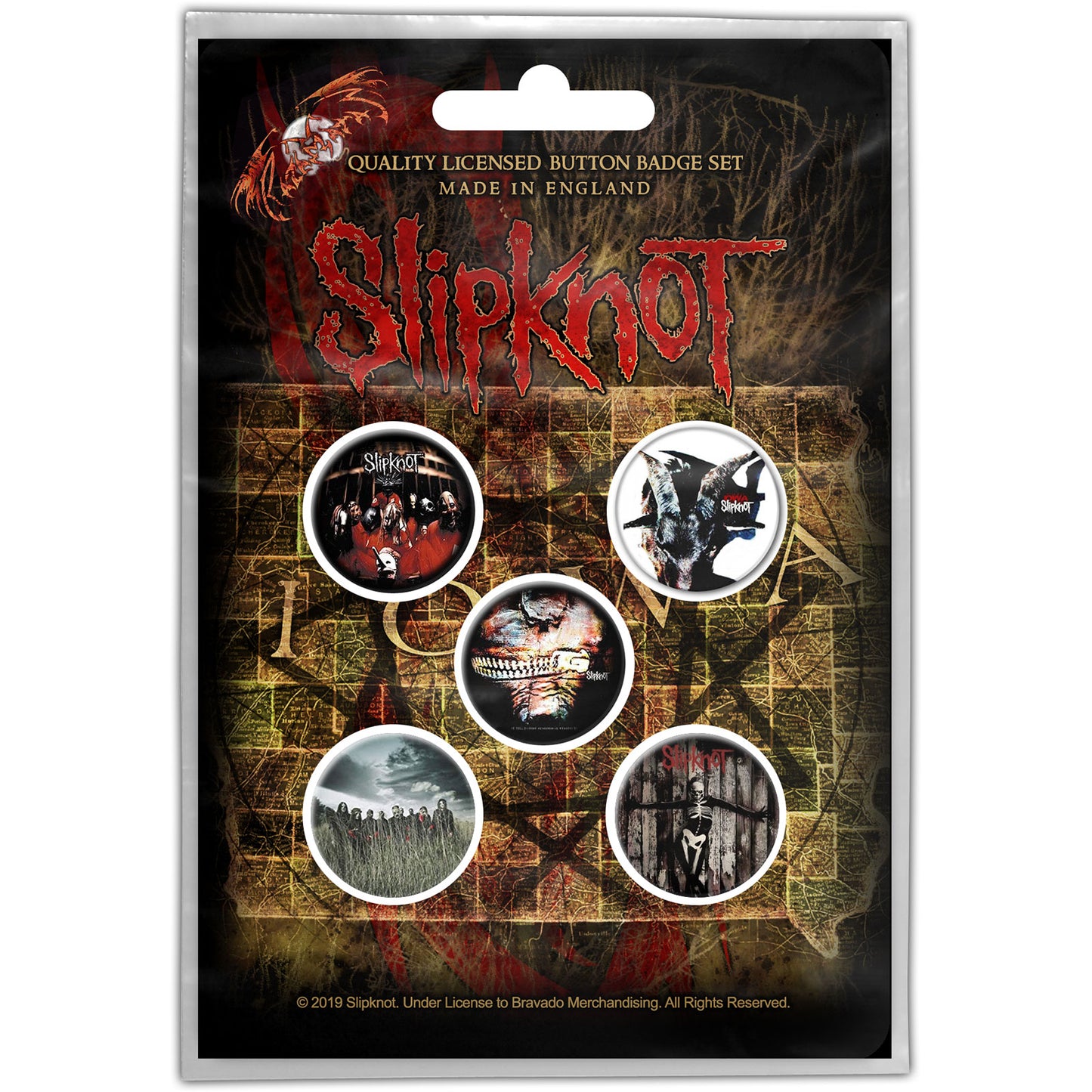 Slipknot Albums Button Badge Pack