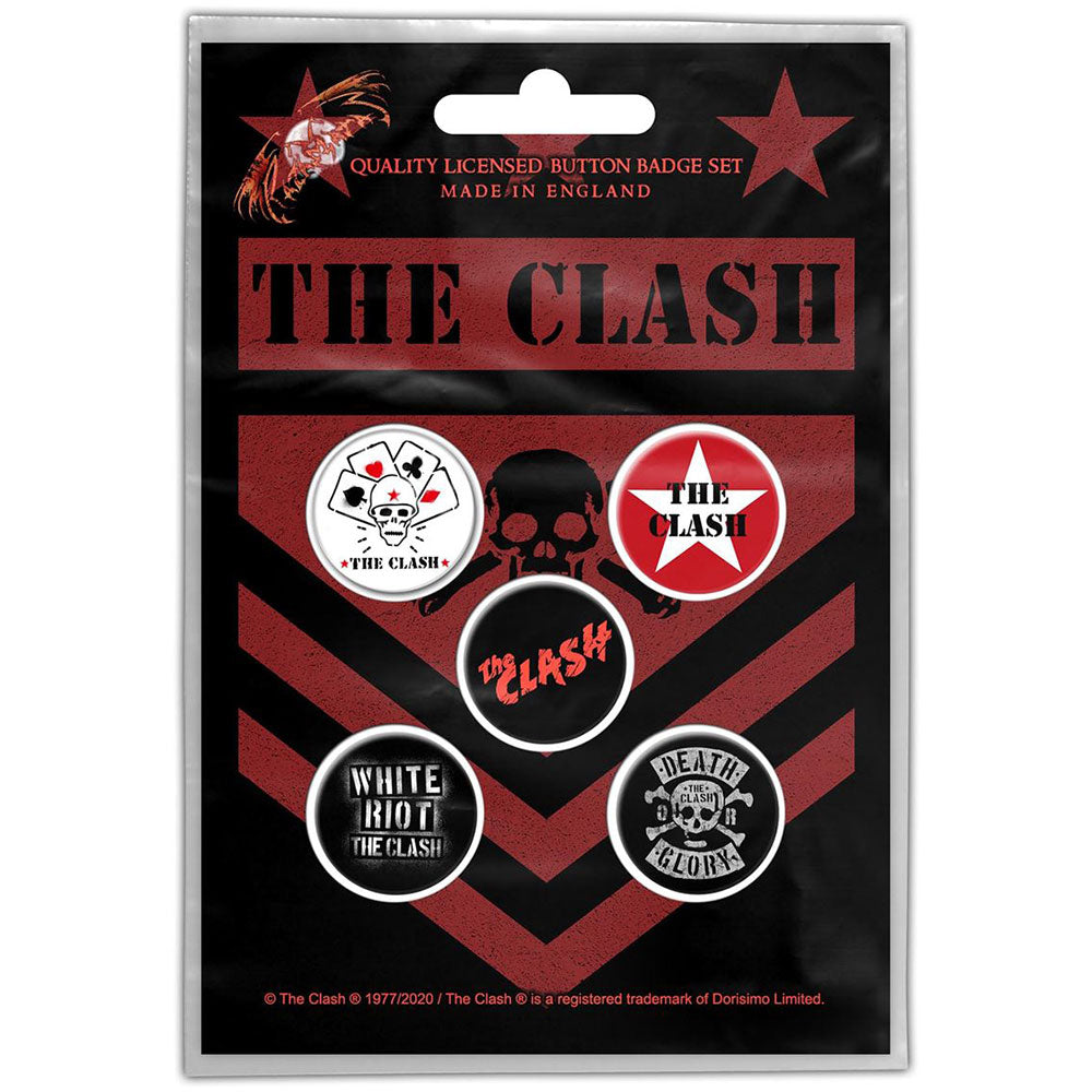 The Clash London Calling Button Badge Pack