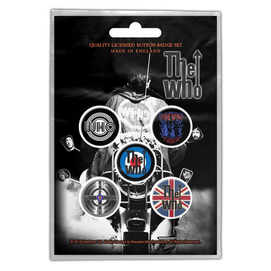 The Who Quadrophenia Button Badge Pack