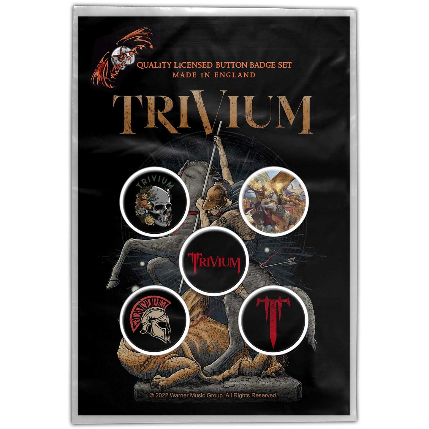 Trivium In The Court Of The Dragon Button Badge Pack